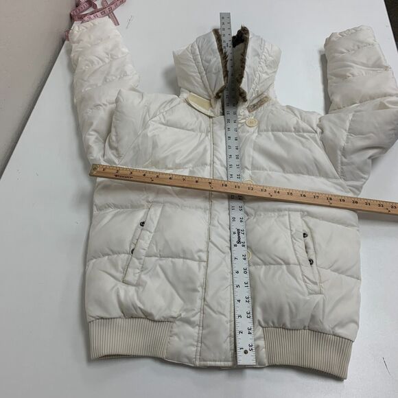 Ralph Lauren Polo Down Puffer Jacket Women S Zip Button Up Fur Trim Hood Winter - Picture 11 of 15